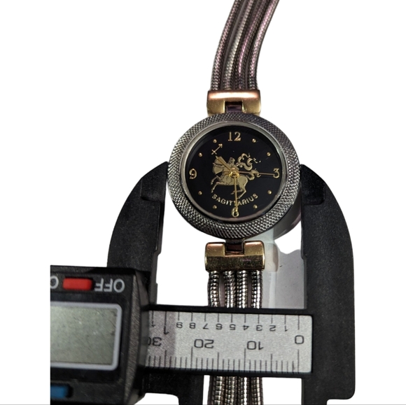 Sagittarius Two Tone Quartz Analog Women's Watch Sz. 6 1/2" New Battery - Picture 14 of 16